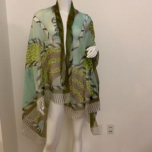 Parah 43" X 70" Semi-transparent patterned sarong